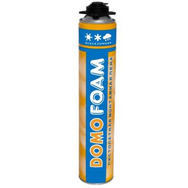 Пена монтажная DOMOFOAM 750 PRO всесезонная 445гр, до 20л