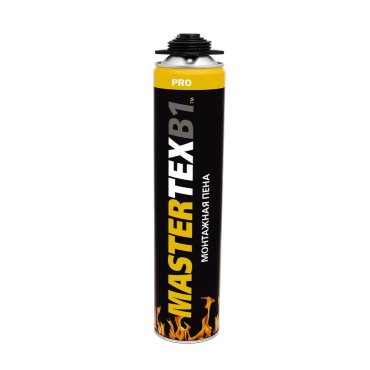 Пена монтажная MASTERTEX B1 PRO огнеупорная профессиональная, 750мл