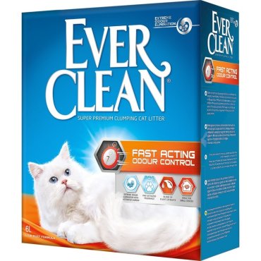 Наполнитель Ever Clean Fast Acting комкующийся мгновенный контроль запахов - 6 л