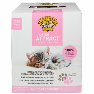 Наполнитель для кошачьего туалета Dr.Elseys Kitten Attract для котят 9.08 кг