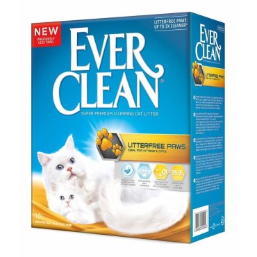 Ever Clean Litter Free Paws наполнитель комкующийся для для длинношерстных кошек и котят