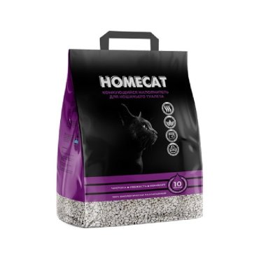 Homecat комкующийся наполнитель для кошачьих туалетов 10 л