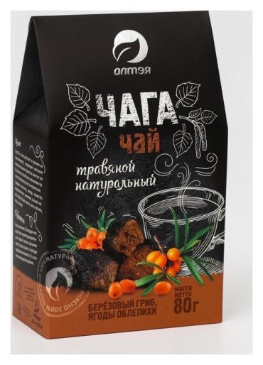 Чайный напиток «Фиточай чага с облепихой», 80 г