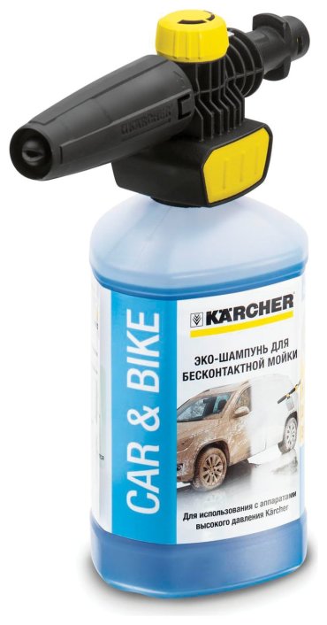 Пенная насадка для бесконтактной мойки KARCHER + 1 л моющее средство UFC, для минимоек К2-К7