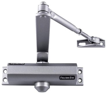 Доводчик FALCON EYE FE-B4W на дверь 65-85 кг, серебристый