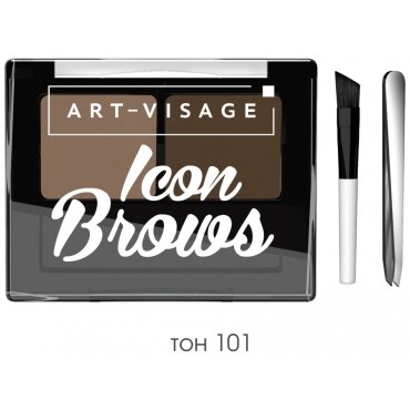 Двойные монохромные тени для бровей Icon Brows