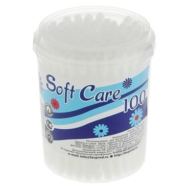 Ватные палочки Soft Care (Количество 200 шт)