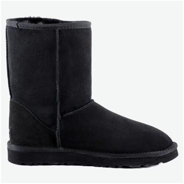 Угги UGG Classic Short Ii 1016223_BLK замшевые зимние с мехом черные (39)