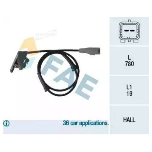 78080 FAE Датчик ABS Peugeot