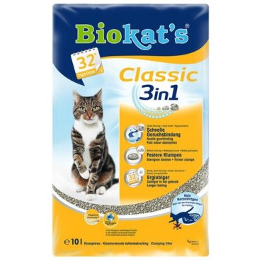 BIOKAT'S CLASSIC наполнитель комкующийся 10 л (10 кг)