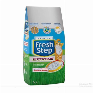 Впитывающий наполнитель Fresh Step Extreme тройной контроль запахов, 6 л