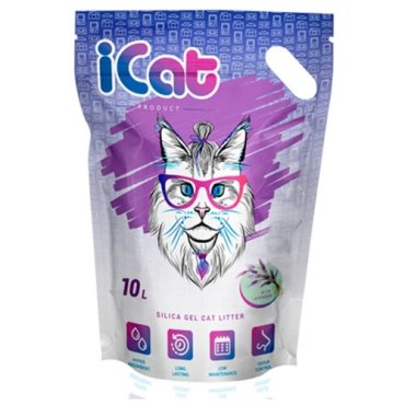 Впитывающий наполнитель iCat Lavander, 10л