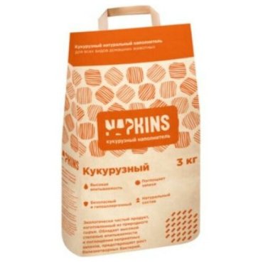 NAPKINS наполнитель Кукурузный наполнитель 8,5 л 10цт03 6 кг 49043