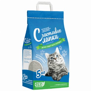 Счастливые Лапки Наполнитель для кошек комкующийся