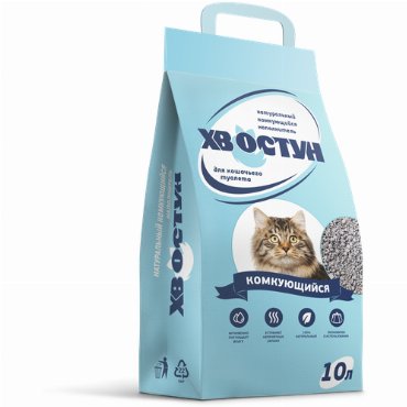 Хвостун / Наполнитель для кошачьего туалета Комкующийся 10 л