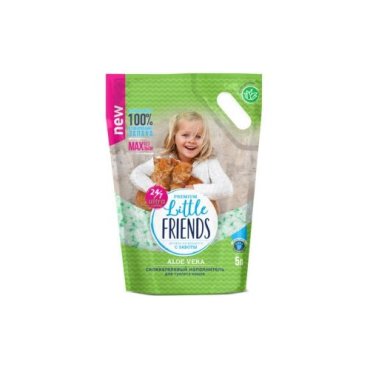 Little Friends Наполнитель силикагелевый Алоэ вера, 5 л | Aloe Vera, 2 кг, 48756 (2 шт)