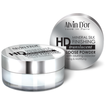 Alvin D'or Рассыпчатая фиксирующая пудра HD Mineral Silk Finishing Translucent Loose Powder LSP-02