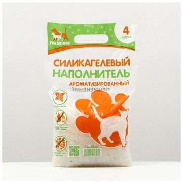 Наполнитель силикагелевый 4 л, аромат мяты
