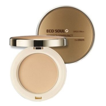The Saem Пудра компактная Eco Soul Perfect Cover Pact SPF27 PA++ 23 natural beige