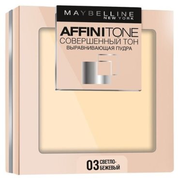 Мейбелин / Maybelline Affinitone - Пудра совершенный тон 20 Натурально-бежевый