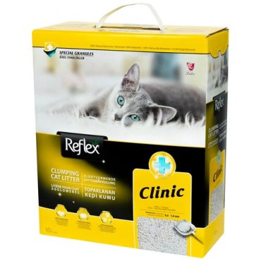 Рефлекс Clinic Наполнитель д/кошек с антибактериальным эффектом 10л .