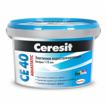 Затирка Ceresit CE 40 Aquastatic №07, серая, 2 кг