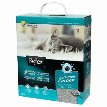 Наполнитель Reflex Activated Carbon для кошачьего туалета, с повышенной впитываемостью 10л