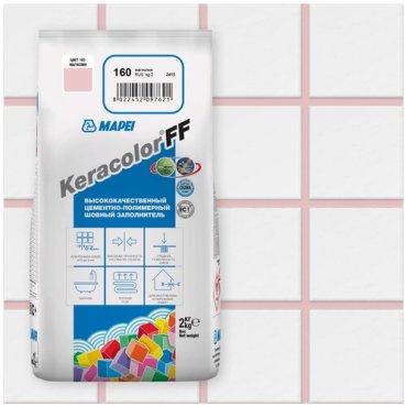 Затирка для плитки KERACOLOR FF № 160, магнолия, 2 кг
