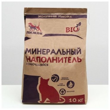 Наполнитель комкующийся Bio, 10 кг