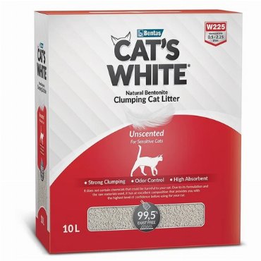 Cat's White BOX Lavender комкующийся наполнитель с нежным ароматом лаванды для кошачьего туалета (6л)