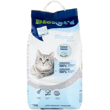 BIOKAT'S BIANCO наполнитель комкующийся белый 10 кг
