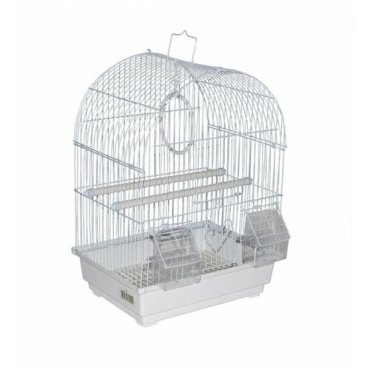 Клетка KREDO Клетка для птиц цветная в коробке 30х23х39 см овальная, 1 кг