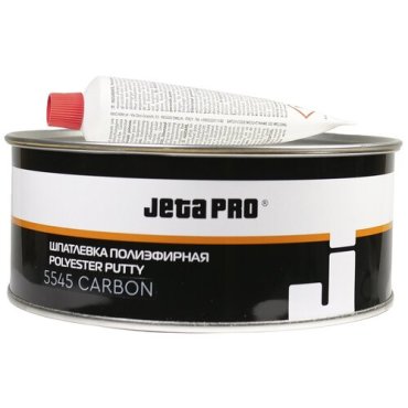 Шпатлевка углеволокно 1,0кг + 0.02 отвердитель черная Carbon JETA PRO