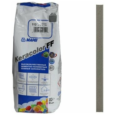 Затирка Mapei Keracolor FF №113 темно-серая 2 кг