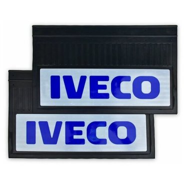 Брызговики задние светоотражающие (резина) IVECO (Синяя надпись) комплект