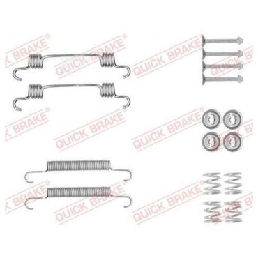 1050887 QUICK BRAKE Комплект монтажный тормозных колодок