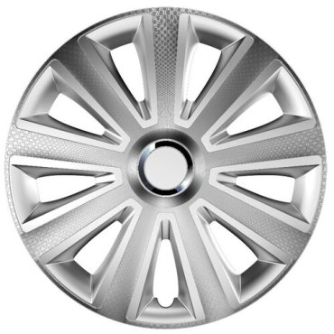 Колпаки колеса декоративные 14 дюймов AVIATOR CARBON SILVER комплект 4шт. VERSACO
