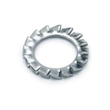 Шайба гроверная D 10, DIN 6798 А, 50 шт./Шайба стопорная зубчатая 10 мм, 50шт.