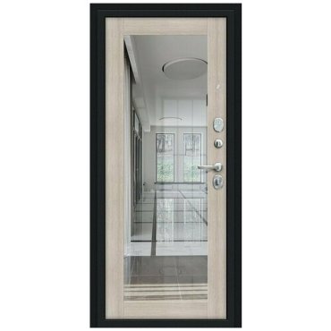 Входная дверь Bravo 205*96 Флэш Букле черное/Wenge Veralinga Левое