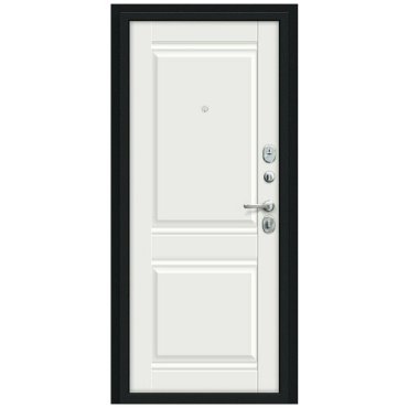 Входная дверь Bravo 205*86 Некст Kale Букле черное/Nordic Oak Правое