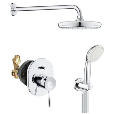 Душевая система Grohe Bau Classic, хром