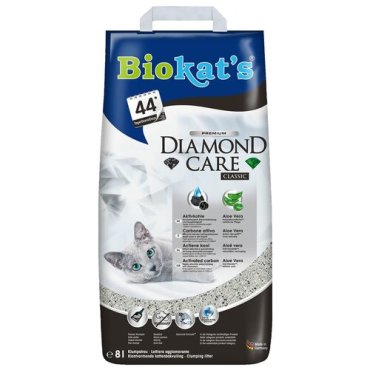 Biokat's Diamond Care Classic Наполнитель для кошачьих туалетов комкующийся с активированным углем 8 л (613253)