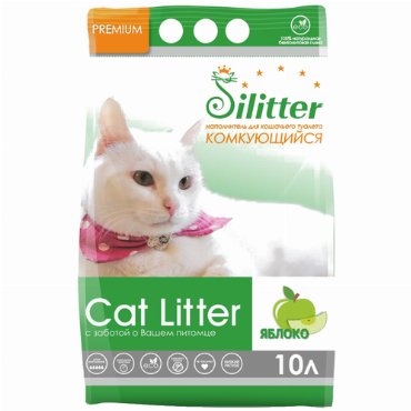 Комкующийся наполнитель Silitter Комкующийся яблоко, 10л