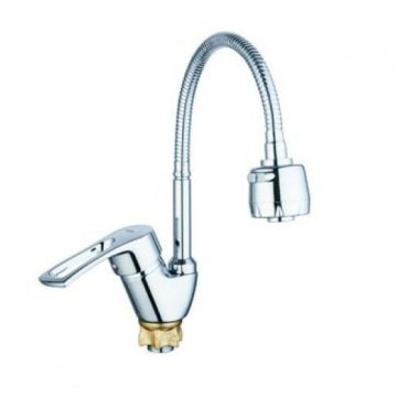 8962Смеситель для кухни D40 гайка гибкий излив COMFORT