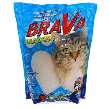 BraVa Брава Классик наполнитель для кошек силикагель 3,8л