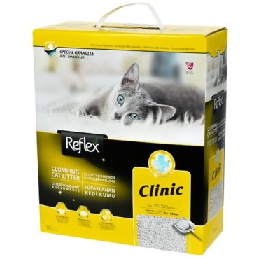 Комкующийся наполнитель LIDER PETFOOD Reflex бентонитовый для кошачьего туалета с антибактериальным эффектом 6 л