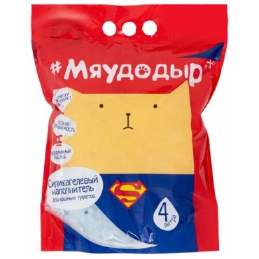 Мяудодыр впитывающий силикагелевый наполнитель - 1,7 кг (4 л)