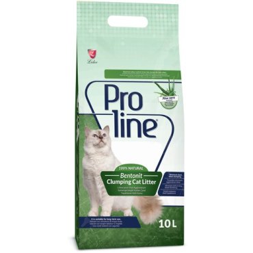 Proline Комкующийся наполнитель для кошачьего туалета, лотка, глиняный, без пыли, с ароматом алоэ вера 10 л