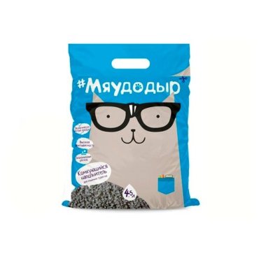 Мяудодыр комкующийся наполнитель - 2,4 кг (4,5 л)