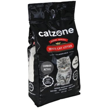 Комкующийся наполнитель Catzone Active Carbon с активированным углем 5 кг